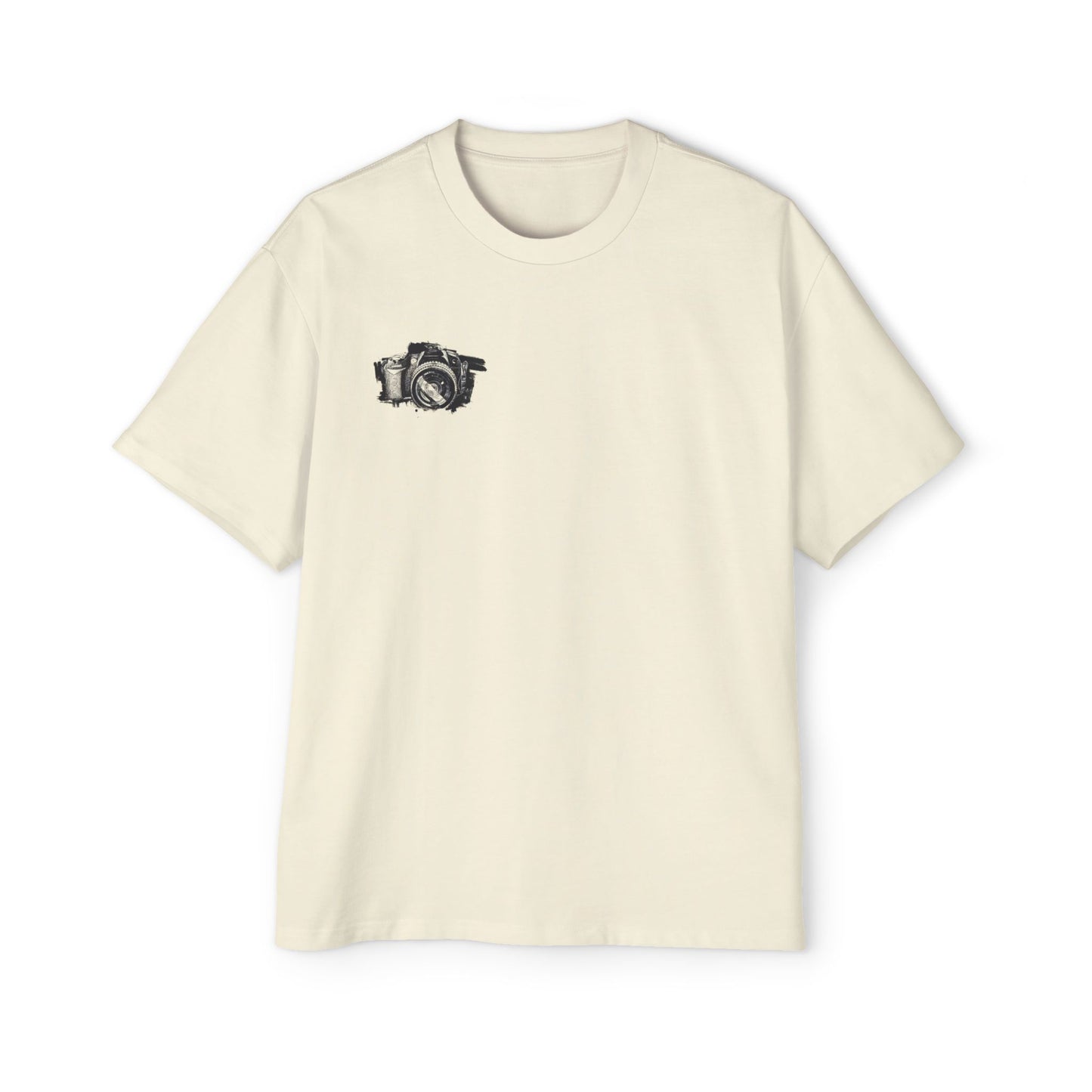 Floral Camera Oversized Tee, Photography Lover Shirt, Casual Graphic T-Shirt, Gift for Creatives, Trendy Streetwear