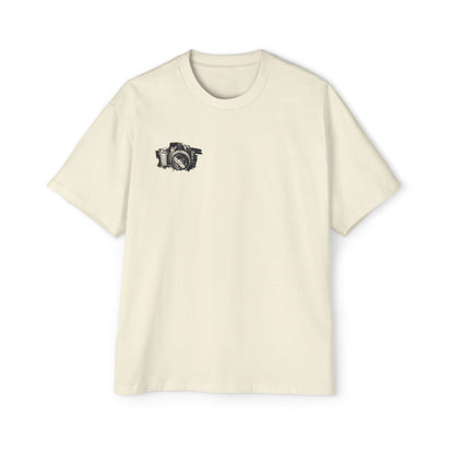 Floral Camera Oversized Tee, Photography Lover Shirt, Casual Graphic T-Shirt, Gift for Creatives, Trendy Streetwear