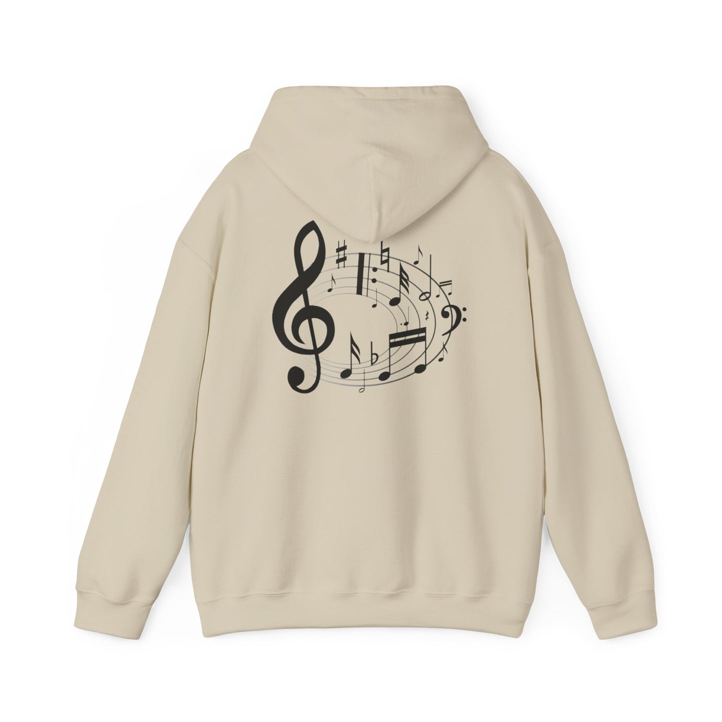Music Lovers  Hooded Sweatshirt – 'Without Music, Life Would Be a Mistake'