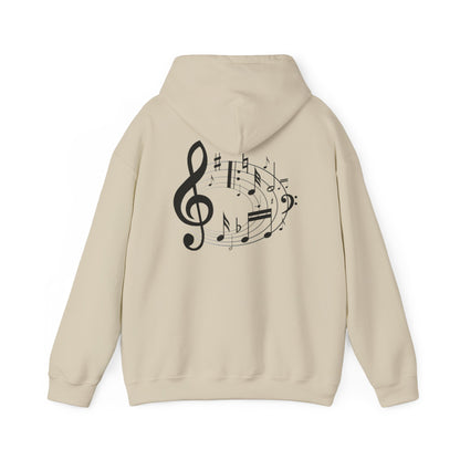 Music Lovers  Hooded Sweatshirt – 'Without Music, Life Would Be a Mistake'