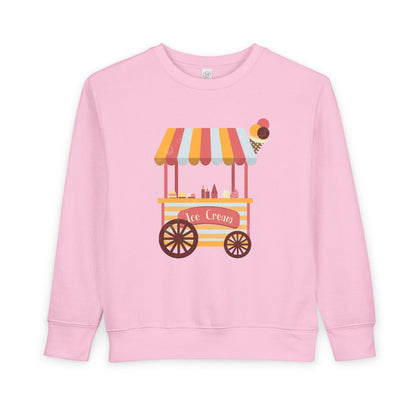 Ice Cream Stand Toddler Sweatshirt, Cute Kids Pullover, Summer Outfit, Gift for Birthday, Ice Cream Party Apparel