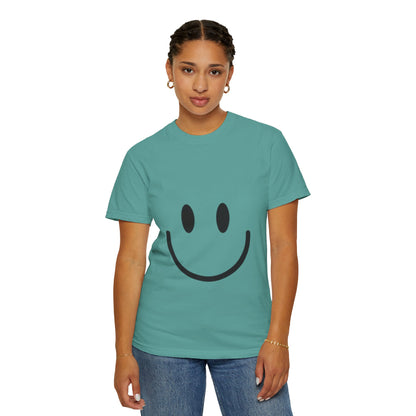 Smiley Face  T-Shirt, Fun Graphic Tee, Casual Wear, Gift for Friends, Positive Vibes Shirt, Happy Birthday Gift, Summer Essentials