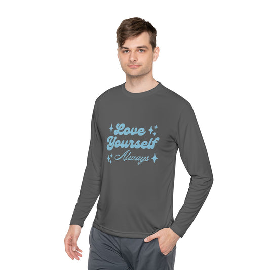 Love Yourself Long Sleeve Tee |  Comfort Wear, Self-Care Gift, Inspirational Shirt, Casual Outfit, Modern Apparel