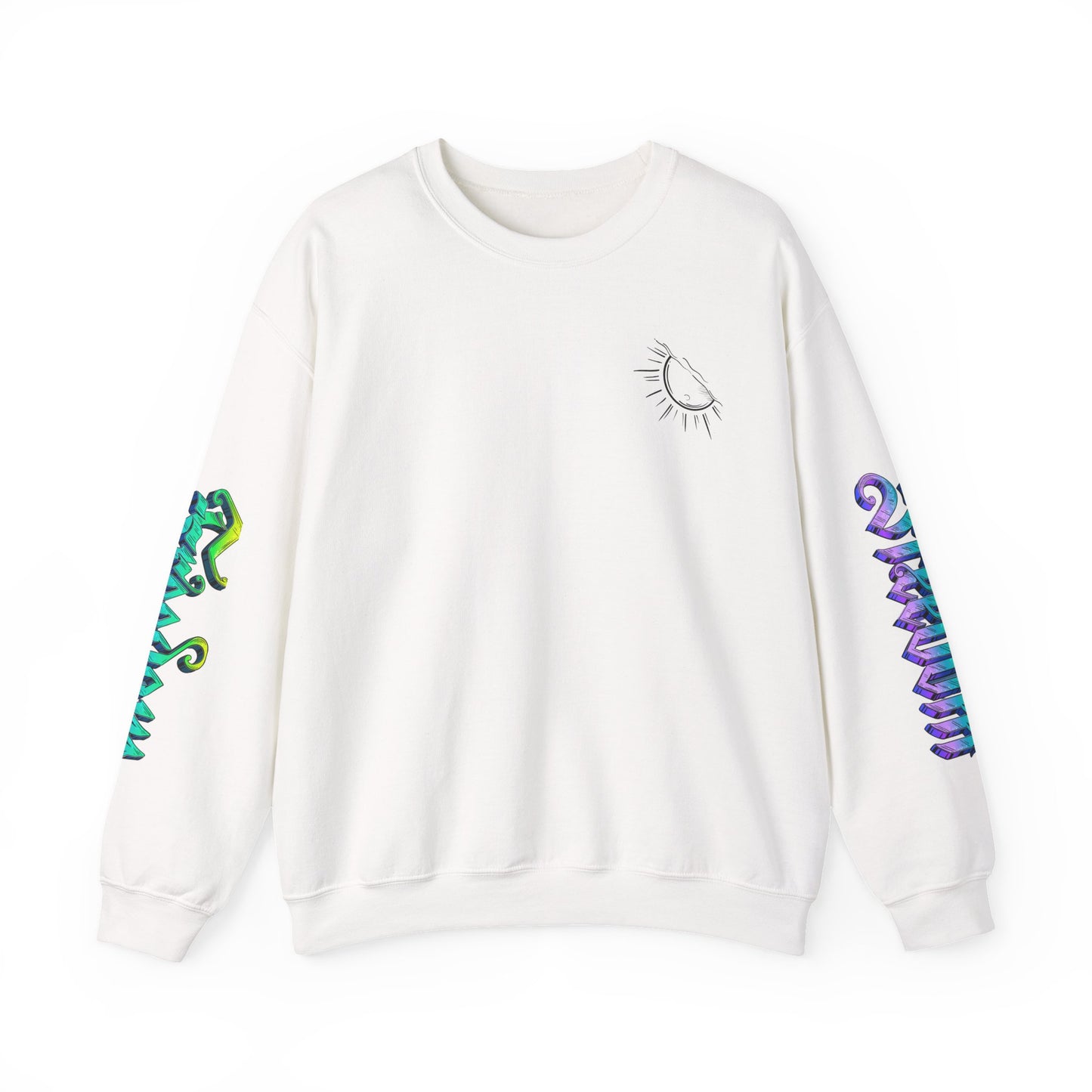 Sunshine & Swirls Crewneck Sweatshirt, Cozy Winter Wear, Casual Fashion Graphic Sweatshirt, Perfect Gift for Friends & Family, [...]