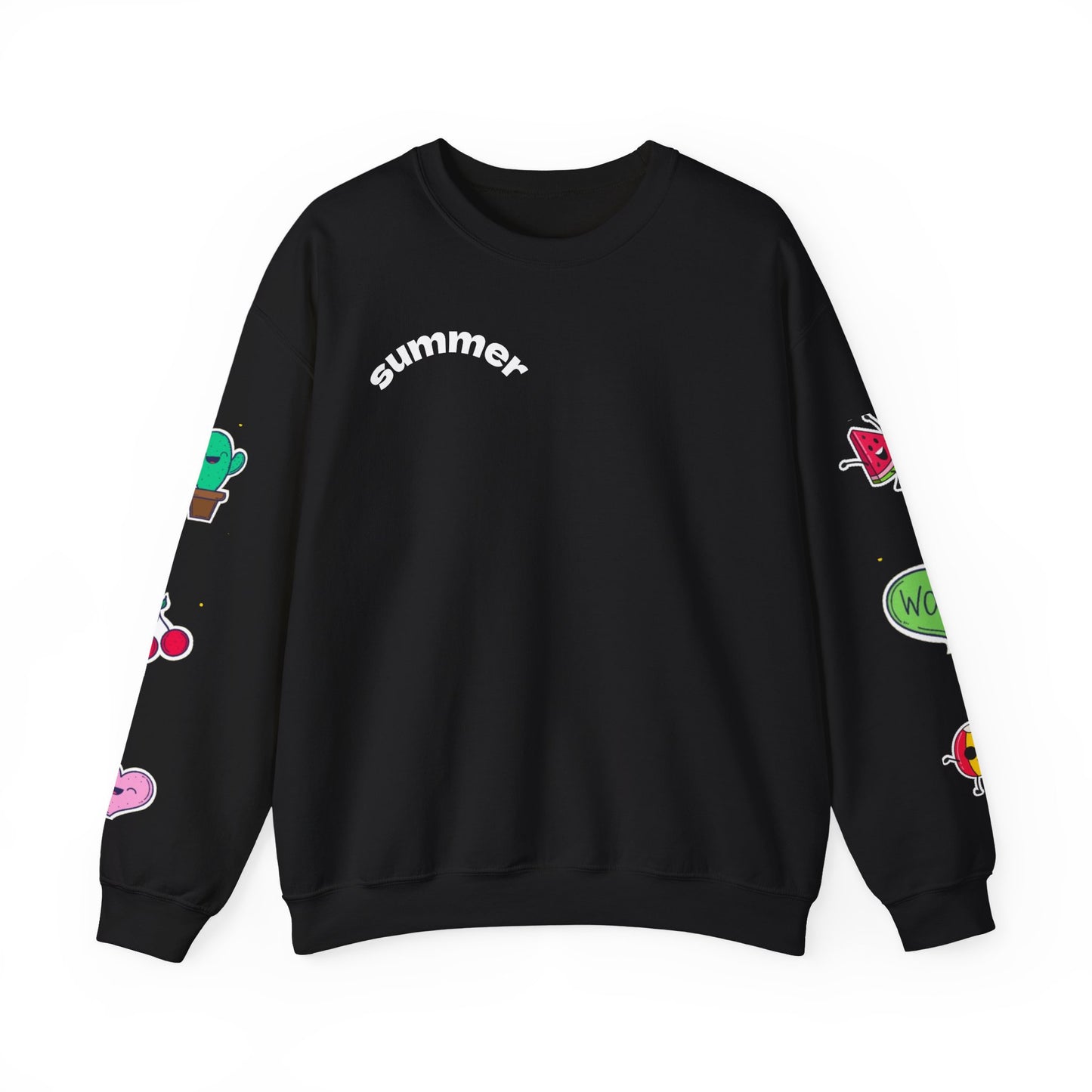 Cool Summer Vibes  Crewneck Sweatshirt, Lightweight Casual Wear, Summer Fashion, Gift for Friends, Sunny Day Outfits, Trendy Apparel