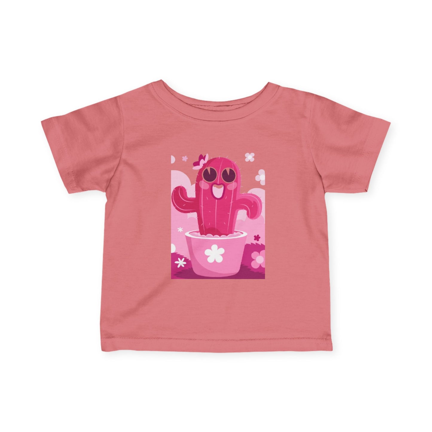 Cute Cactus Infant Tee, Baby Shower Gift, Toddler Summer Shirt, Kids Apparel, Birthday Gift for Boys and Girls, Playful Toddler Outfit