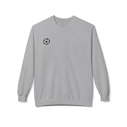 Soccer Fan Fleece Sweatshirt, Cozy Sportswear,  Crewneck, Perfect Gift for Athletes, Great for Game Days and Relaxing