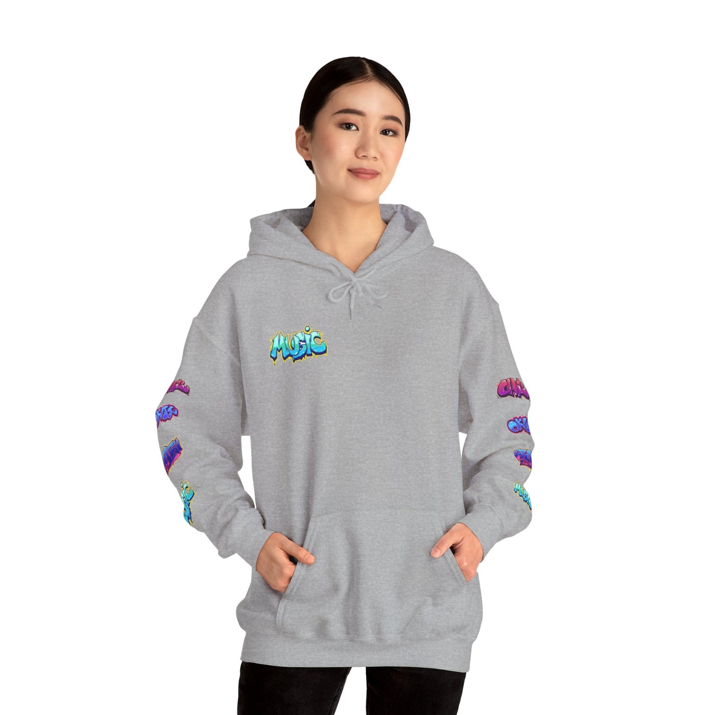 Graffiti Art  Hoodie - Cozy Streetwear, Unique Gift for Art Lovers, Perfect for Festivals, Casual Wear, Cool Graphic Sweatshirt