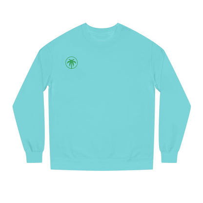 Palm Tree Crew Neck Sweatshirt, Casual Wear, Beach Vibes Apparel, Everyday Comfort, Gift for Him or Her
