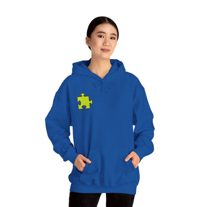 Colorful Puzzle Piece Hoodie for Creative Minds, Perfect for Gifts, Cozy Sweatshirt for Everyday Wear,