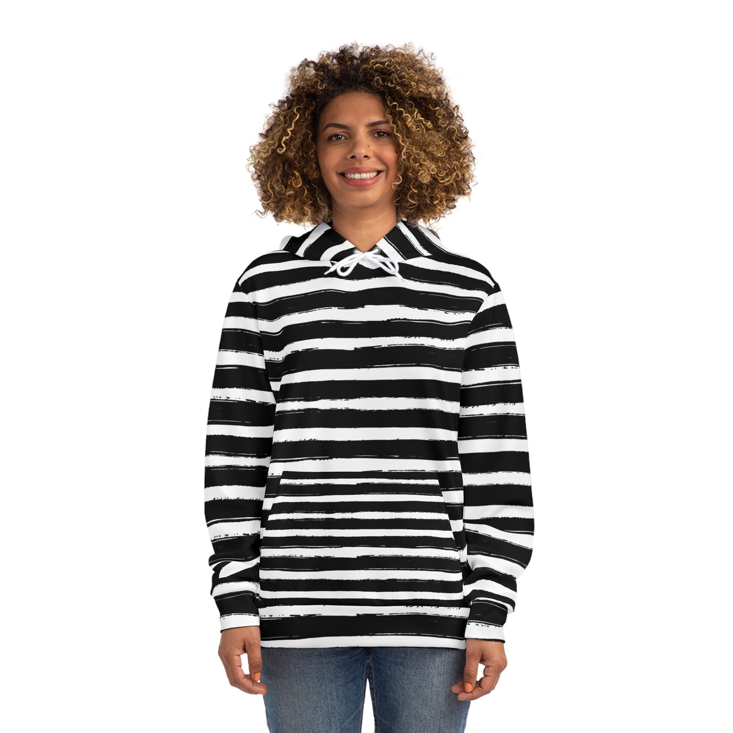 Chic Striped Hoodie, Casual Wear, Street Style, Gift for Her, Seasonal Fashion