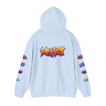 Graffiti Art  Hoodie - Cozy Streetwear, Unique Gift for Art Lovers, Perfect for Festivals, Casual Wear, Cool Graphic Sweatshirt