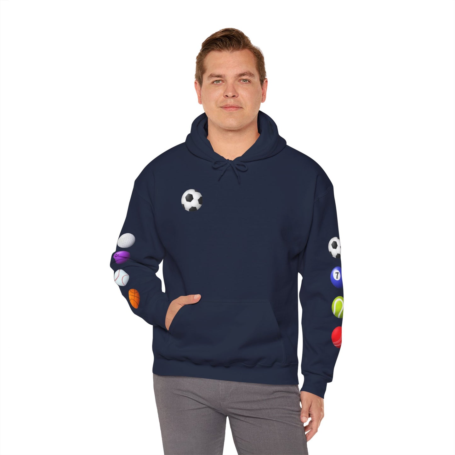 Sports-Themed Hoodie, Perfect for Athletes, Gifts for Sports Lovers, Cozy Sweatshirt for Game Days, Casual Wear