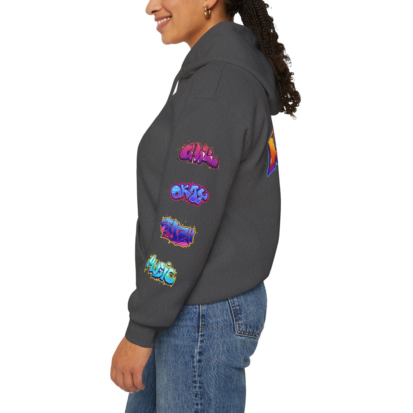 Graffiti Art  Hoodie - Cozy Streetwear, Unique Gift for Art Lovers, Perfect for Festivals, Casual Wear, Cool Graphic Sweatshirt