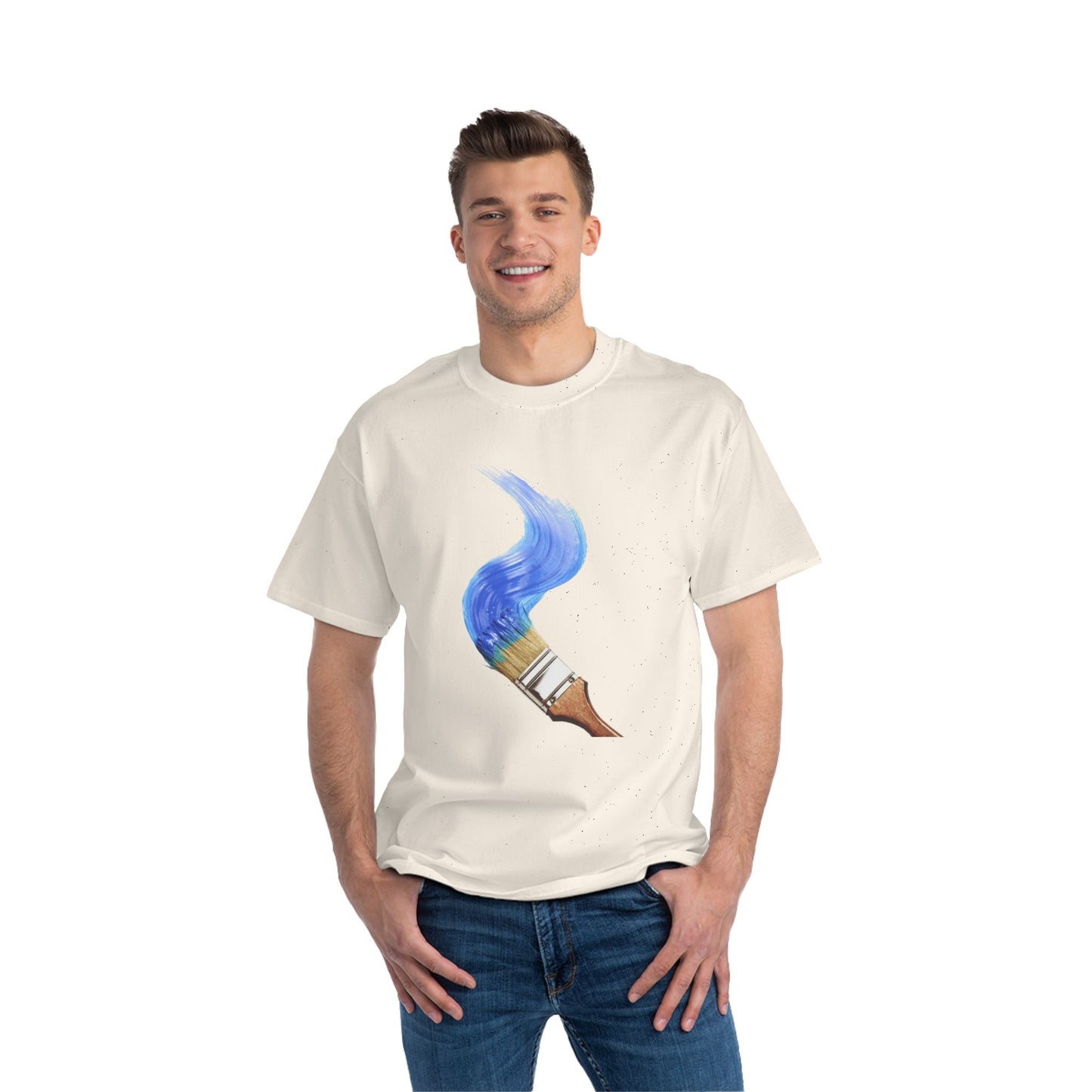 Artistic Watercolor T-Shirt - Creative Gift for Artists, Vibrant Short-Sleeve Tee, Casual Wear, Unique Art Apparel, Summer Fashion