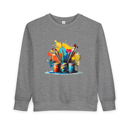 Creative Little Artist Toddler Sweatshirt, Kids Art Sweatshirt, Colorful Kids Sweater, Toddler Gift, Birthday Present, Painting Lover