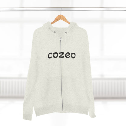 Cozeo Zip Hoodie, Comfortable Sweatshirt, Casual Fashion, Gift for Friends, Cozy Layering Piece
