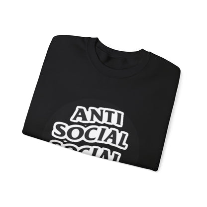 Crewneck Sweatshirt - Anti Social Club Edition, Cozy Sweatshirt, Streetwear Fashion, Gift for Introverts, Lounge Wear, Casual Outfit