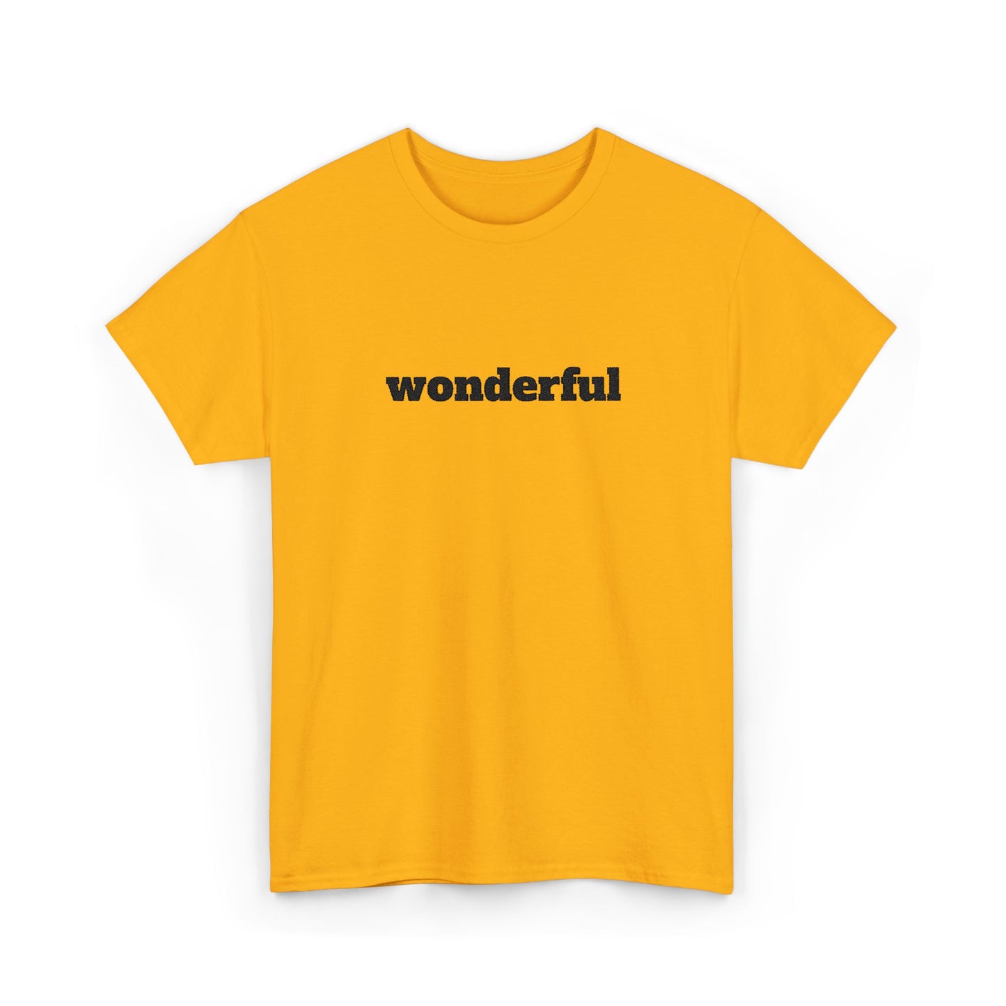 Wonderful Vibes  Heavy Cotton Tee, Casual Graphic Tee, Gift for Friends, Positive Affirmation Shirt, Everyday Wear, Birthday Gift