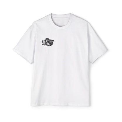 Floral Camera Oversized Tee, Photography Lover Shirt, Casual Graphic T-Shirt, Gift for Creatives, Trendy Streetwear