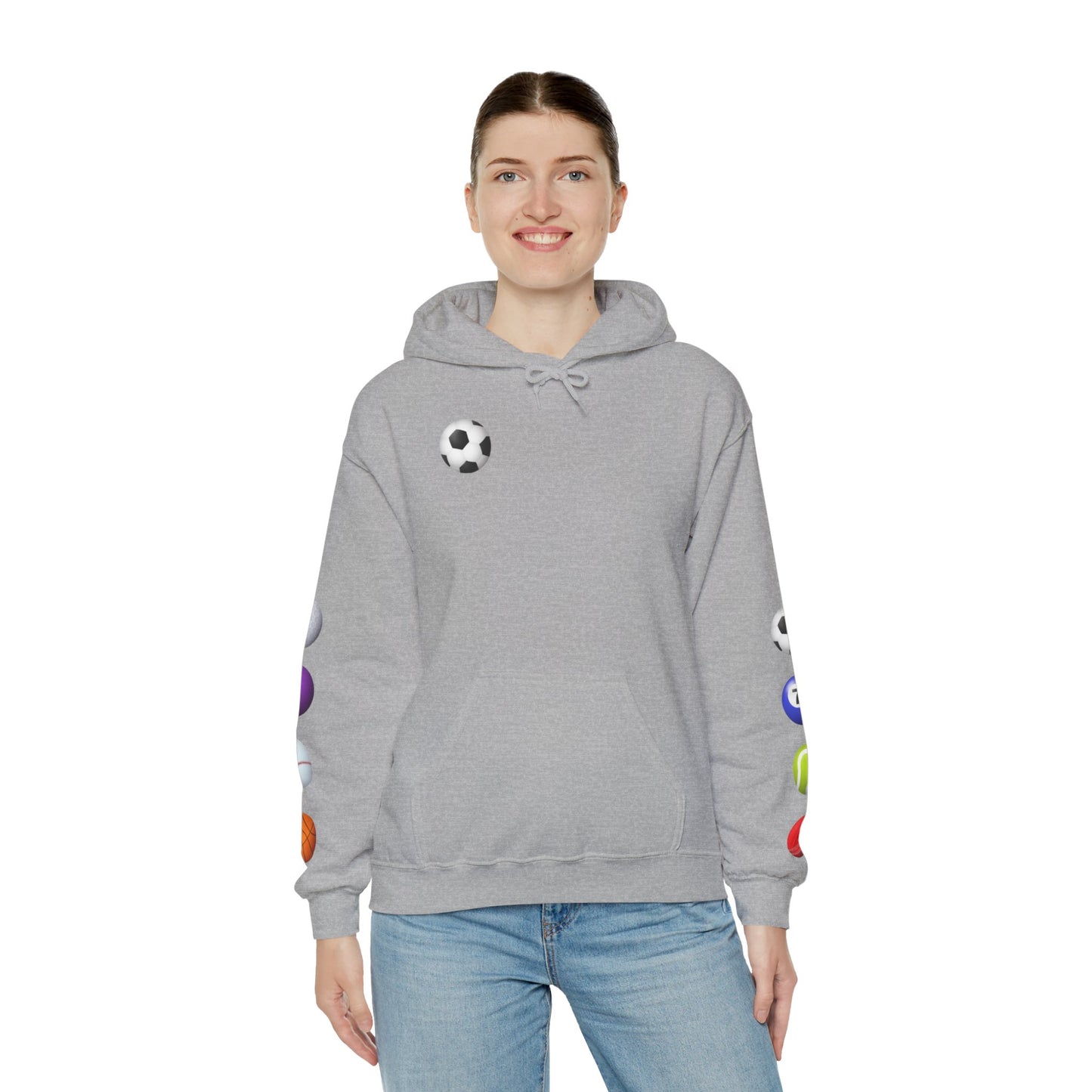 Sports-Themed Hoodie, Perfect for Athletes, Gifts for Sports Lovers, Cozy Sweatshirt for Game Days, Casual Wear