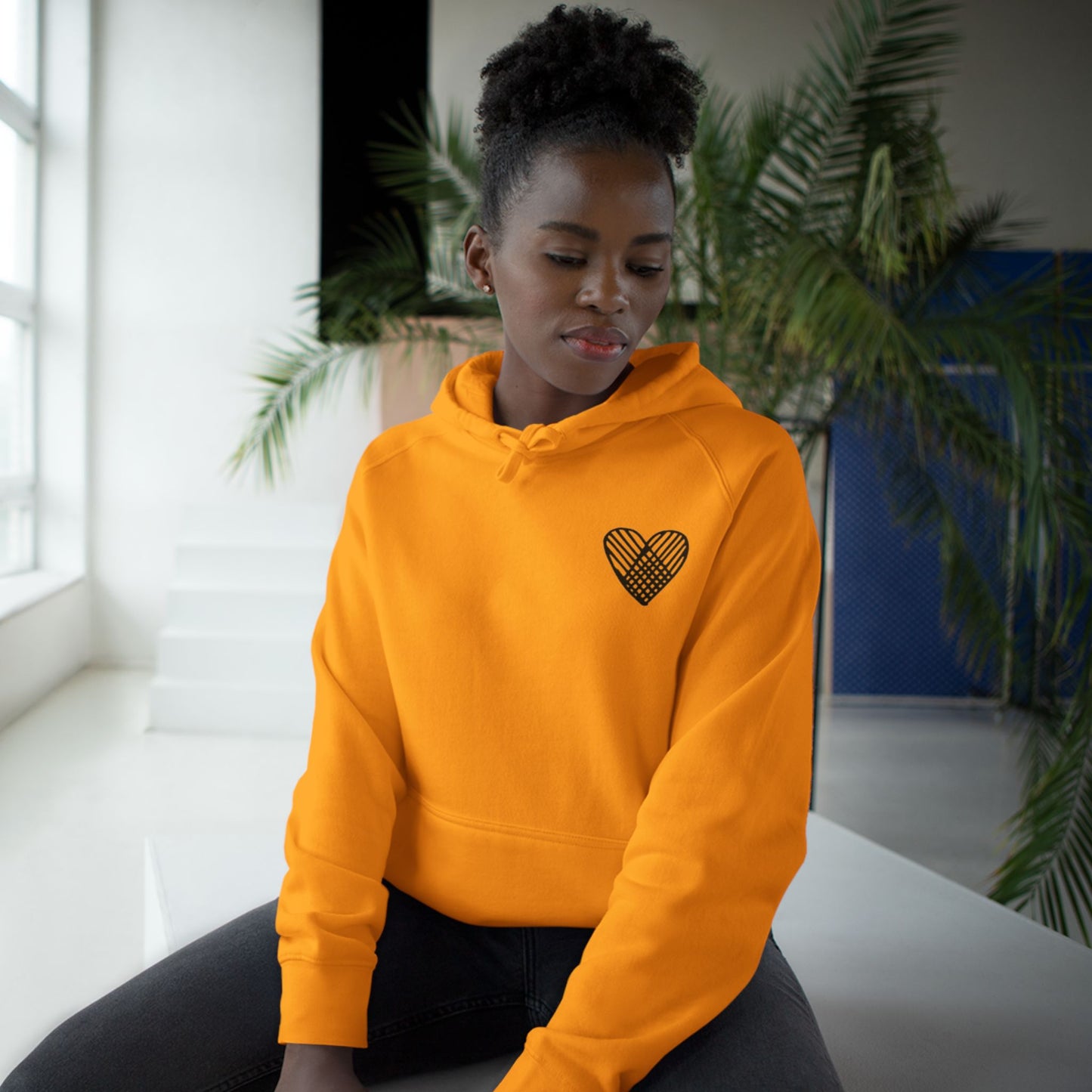 Heart Pattern  Hoodie