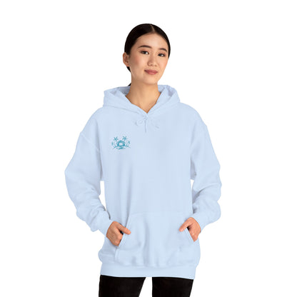 Cozy Star Emblem  Hooded Sweatshirt - Perfect Gift for Friends, Casual Wear, Outdoor Activities, Cozy Layering, Winter Essentials