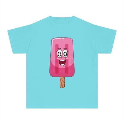 Youth Pop Art Ice Cream Tee, Fun Summer Tee, Kids Graphic T-Shirt, Cute Gift for Kids, Ice Cream Lovers Apparel