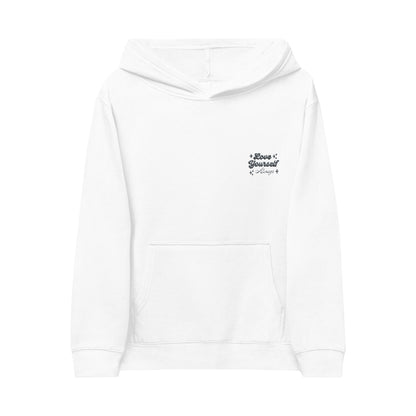 Cozy Kids Fleece Hoodie with Embroidered Design, Perfect for Playtime, Gifts, Birthdays, Holiday Wear, Everyday Comfort
