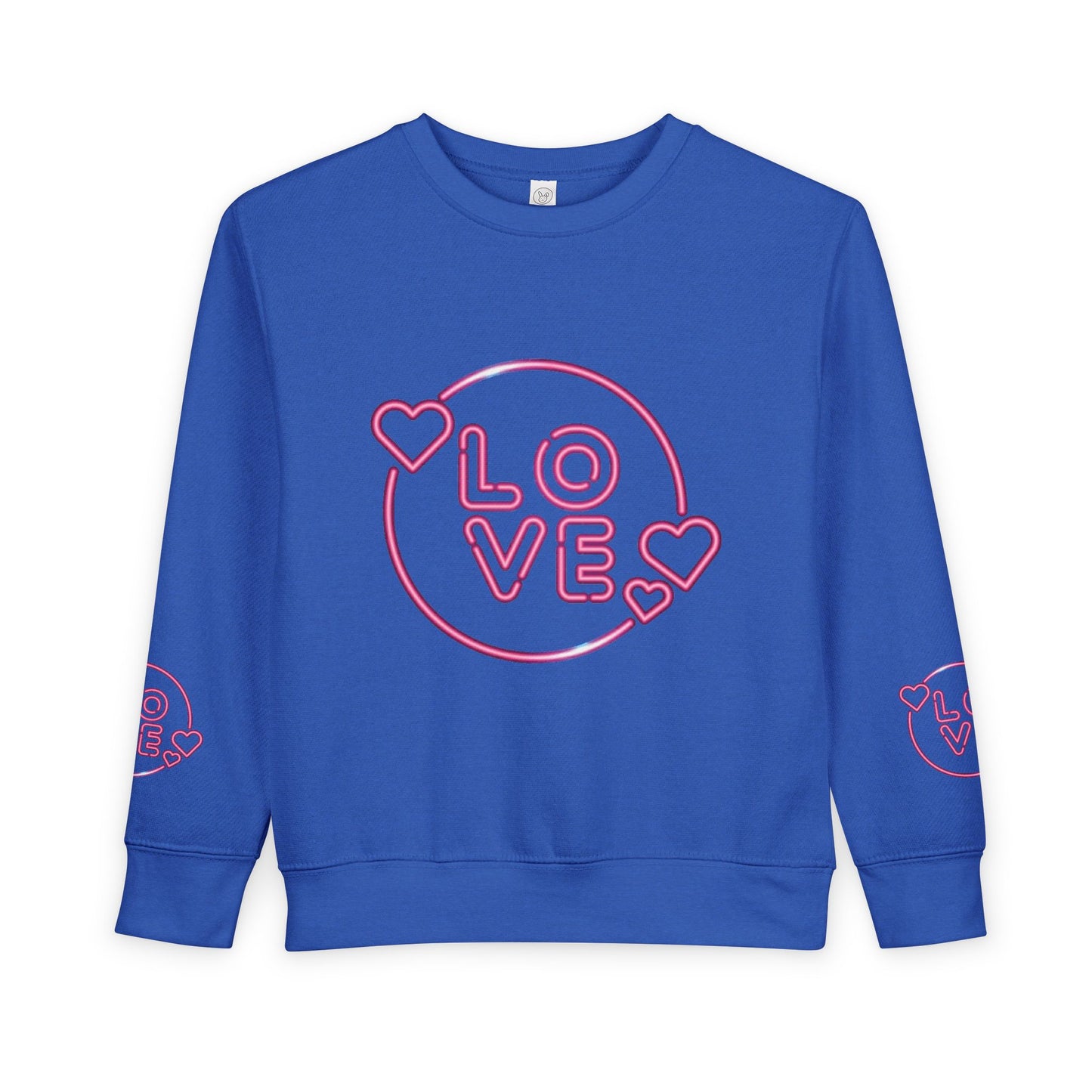 Charming Toddler Sweatshirt with 'Love' Print, Cozy Kids Pullover, Cute Gift for Birthdays, Playdates