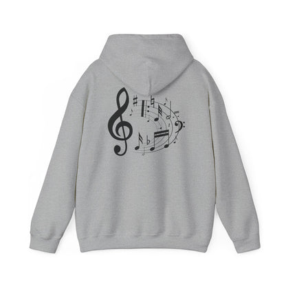 Music Lovers  Hooded Sweatshirt – 'Without Music, Life Would Be a Mistake'