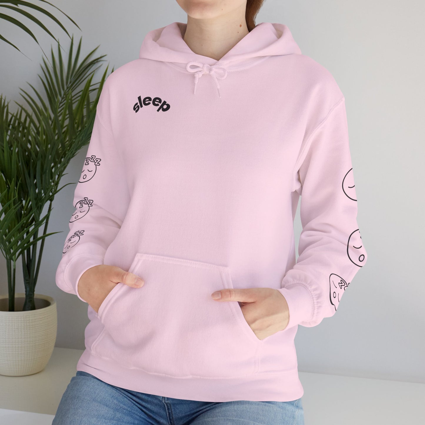 Cozy Sleepy Hoodie -  Heavy Blend™ Sweatshirt, Sleep Graphic, Cozy Gift, Chillwear, Relaxation Apparel, Dorm Essentials