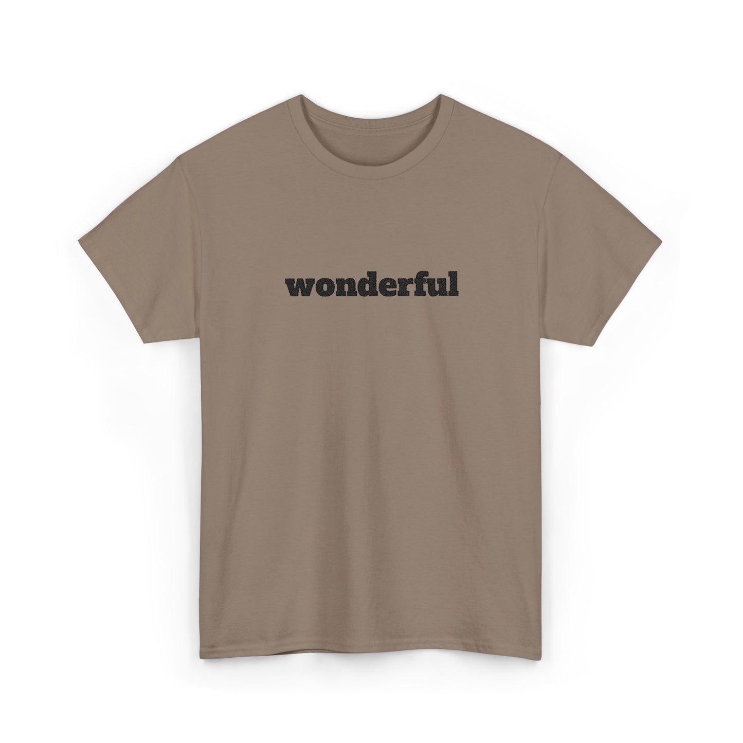 Wonderful Vibes  Heavy Cotton Tee, Casual Graphic Tee, Gift for Friends, Positive Affirmation Shirt, Everyday Wear, Birthday Gift