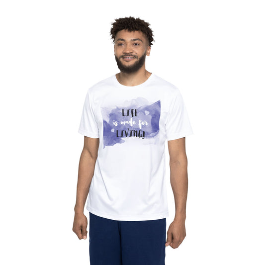 Men's Sports Jersey - Life is Made for Living! Athletic Tee, Workout Shirt, Team Apparel, Gift for Fitness Lovers, Casual Wear