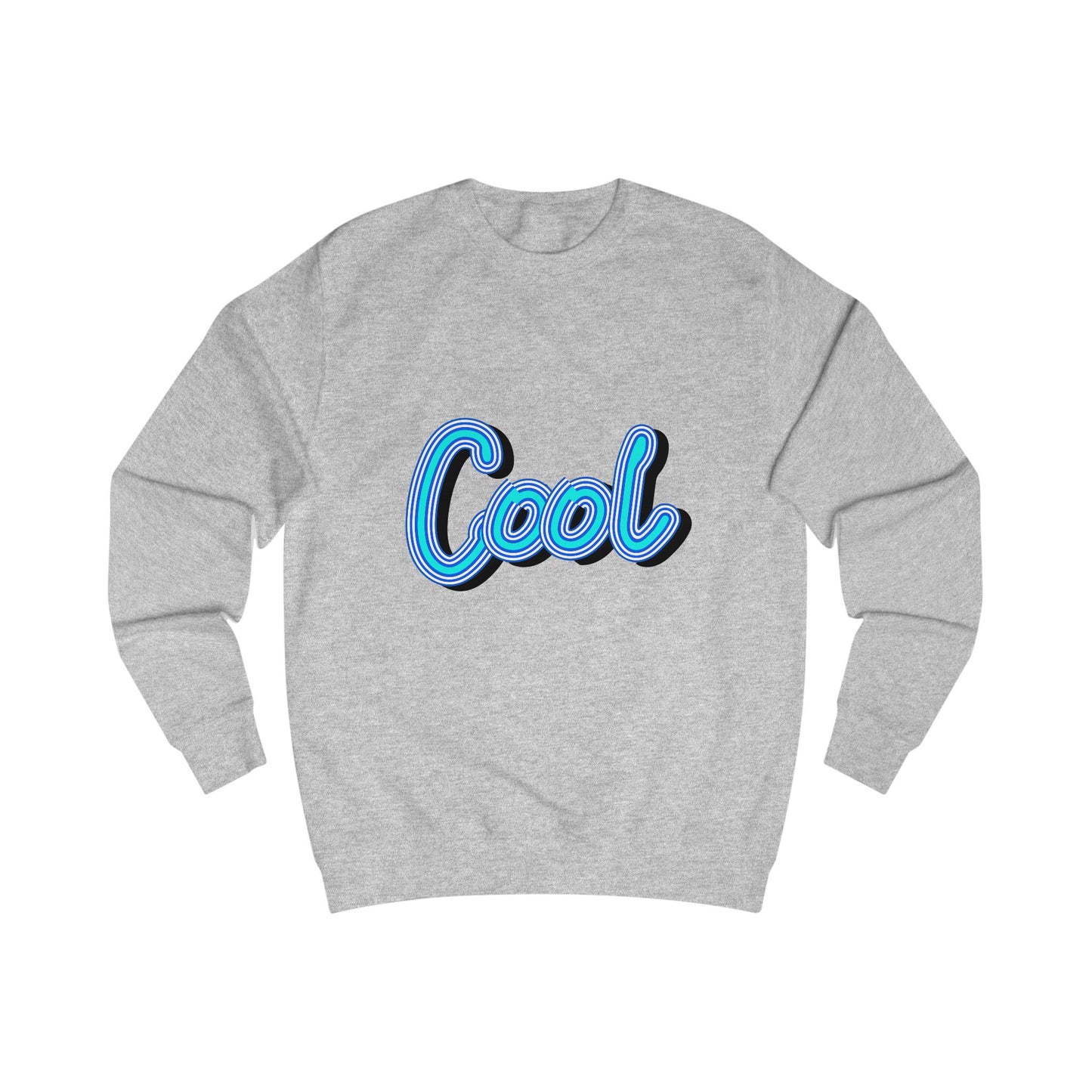 Cool Script  Sweatshirt, Casual Graphic Sweater, Trendy Apparel for Teens, Gift for Friends, Everyday Comfort