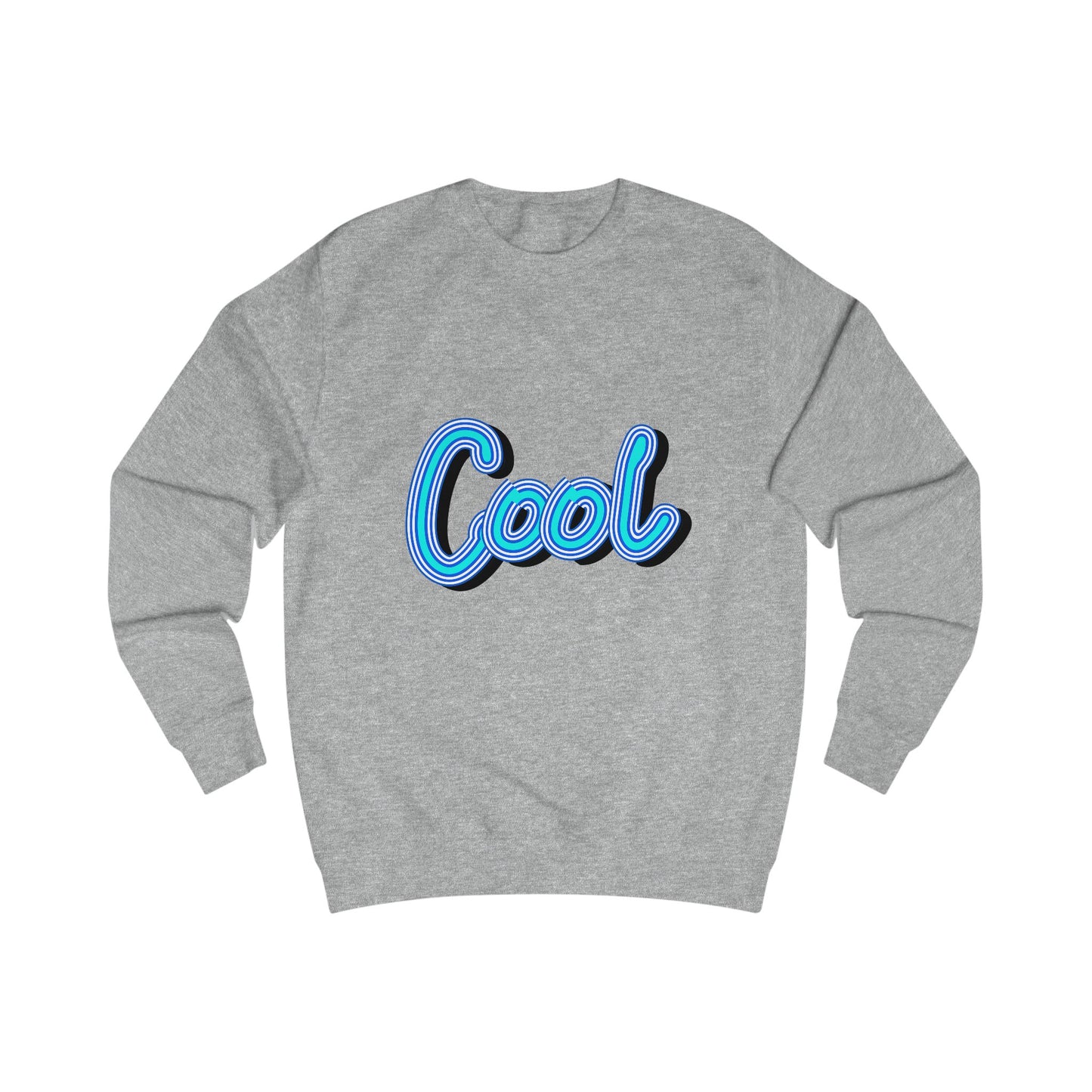 Cool Script  Sweatshirt, Casual Graphic Sweater, Trendy Apparel for Teens, Gift for Friends, Everyday Comfort