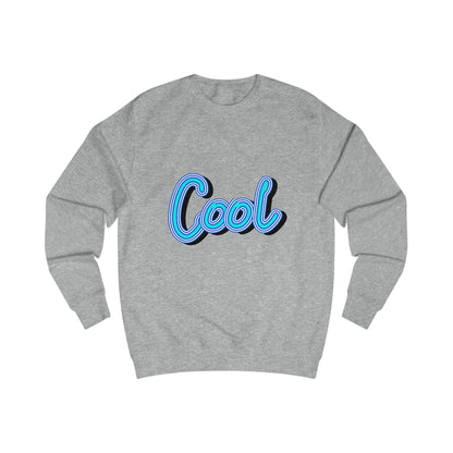 Cool Script  Sweatshirt, Casual Graphic Sweater, Trendy Apparel for Teens, Gift for Friends, Everyday Comfort