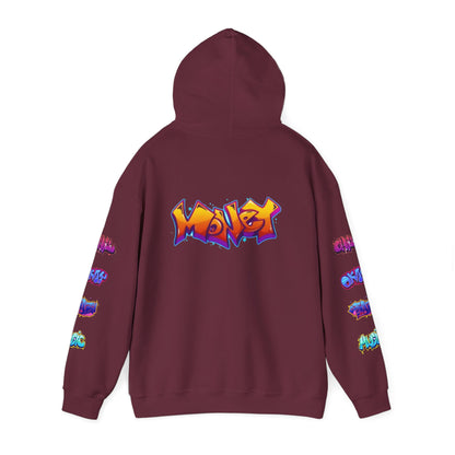 Graffiti Art  Hoodie - Cozy Streetwear, Unique Gift for Art Lovers, Perfect for Festivals, Casual Wear, Cool Graphic Sweatshirt