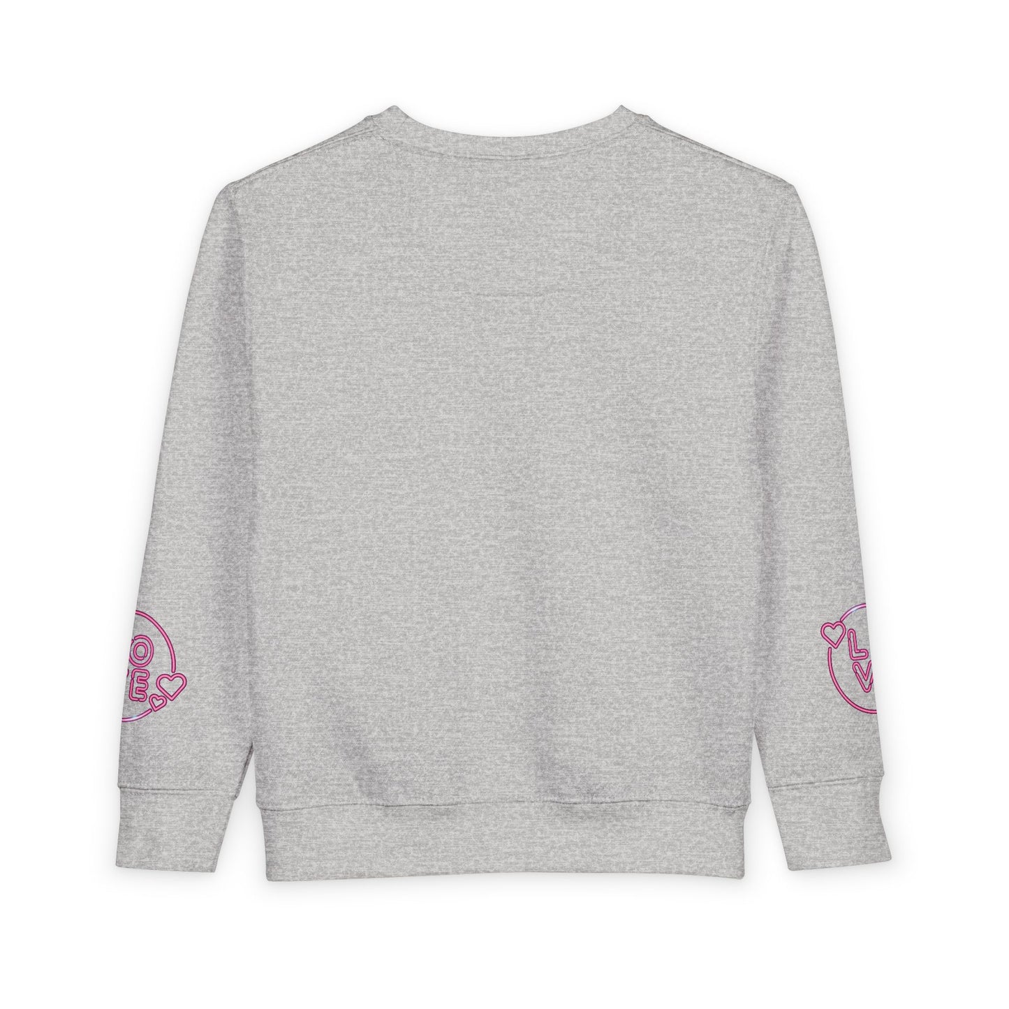 Charming Toddler Sweatshirt with 'Love' Print, Cozy Kids Pullover, Cute Gift for Birthdays, Playdates