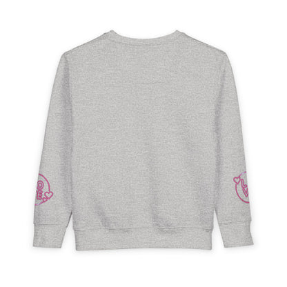 Charming Toddler Sweatshirt with 'Love' Print, Cozy Kids Pullover, Cute Gift for Birthdays, Playdates