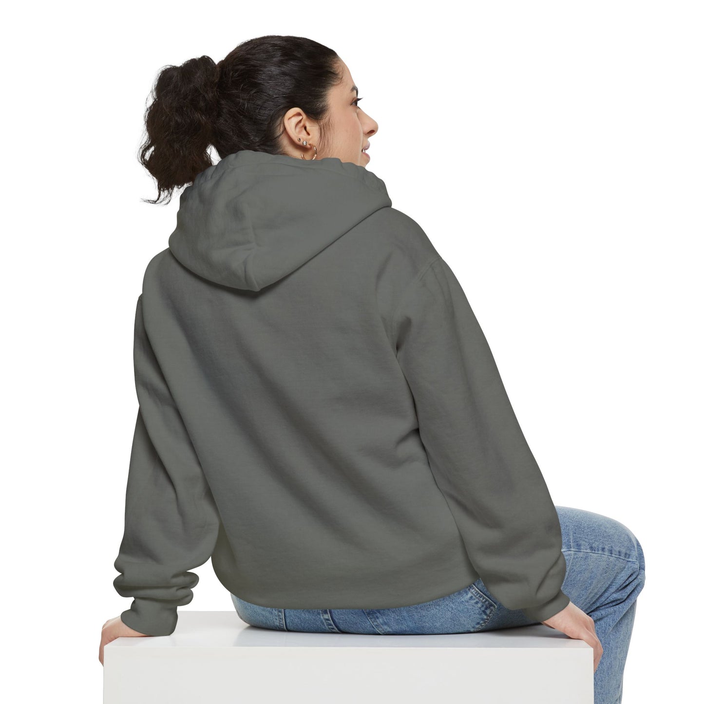 Sporty  Garment-Dyed Hoodie - Casual Comfort for Sports Lovers,  Apparel, Activewear, Gift for Athletes, Cozy Loungewear