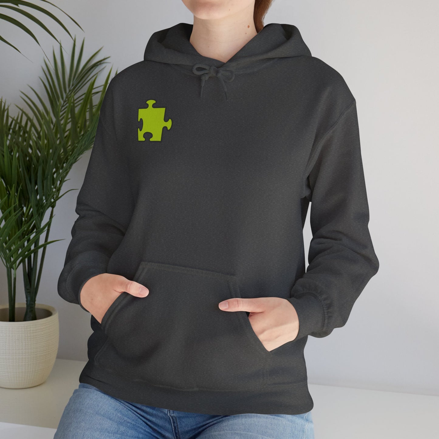 Colorful Puzzle Piece Hoodie for Creative Minds, Perfect for Gifts, Cozy Sweatshirt for Everyday Wear,