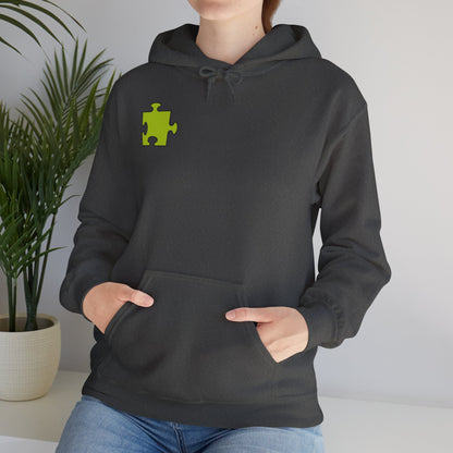 Colorful Puzzle Piece Hoodie for Creative Minds, Perfect for Gifts, Cozy Sweatshirt for Everyday Wear,