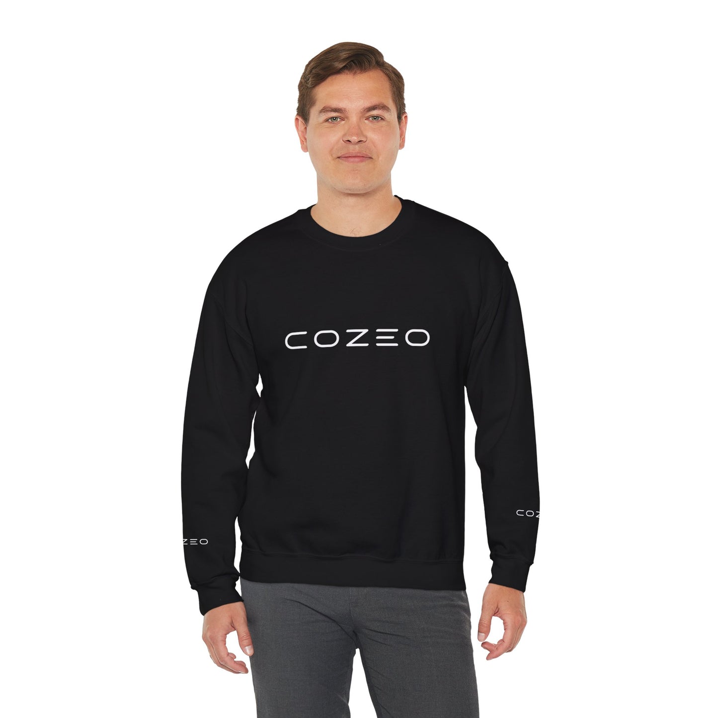 Cozeo Embroidered Chest Crewneck Sweatshirt