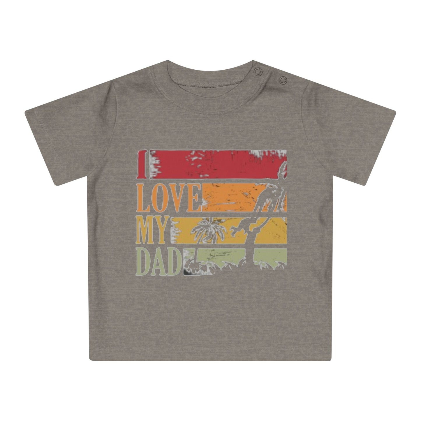 I Love My Dad Baby T-Shirt, Cute Toddler Gift, Infant Apparel, Father's Day Cute Outfit, Newborn Clothes, Baby Shower Gift
