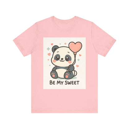 Cute Panda Tee, Be My Sweet T-Shirt, Gift for Animal Lovers, Kids and Adults,  Casual Wear, Cute Animal Tee