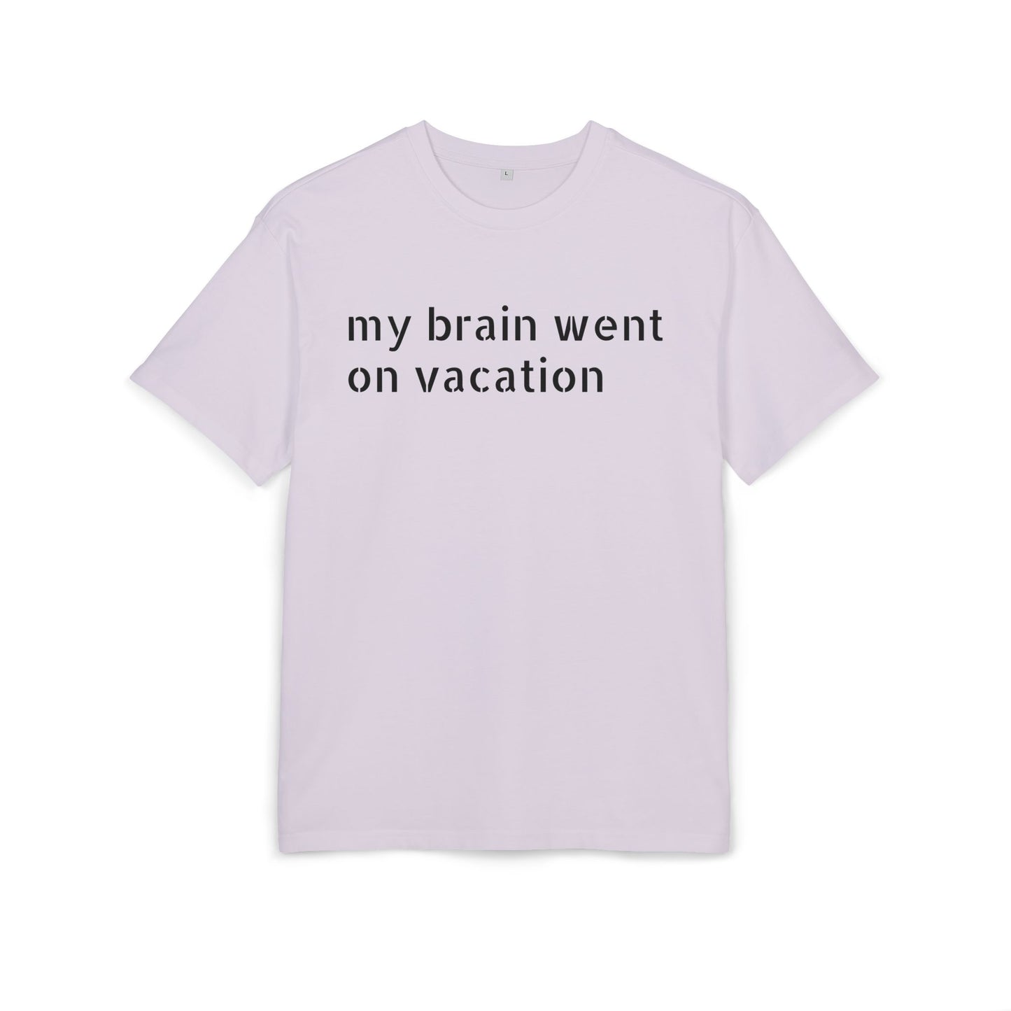 Vacation Vibes  Heavy Oversize Tee, Relaxed Fit Shirt, Casual Wear, Travel Shirt, Gift for Her, Funny Quote Tee