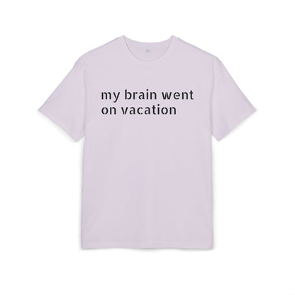 Vacation Vibes  Heavy Oversize Tee, Relaxed Fit Shirt, Casual Wear, Travel Shirt, Gift for Her, Funny Quote Tee