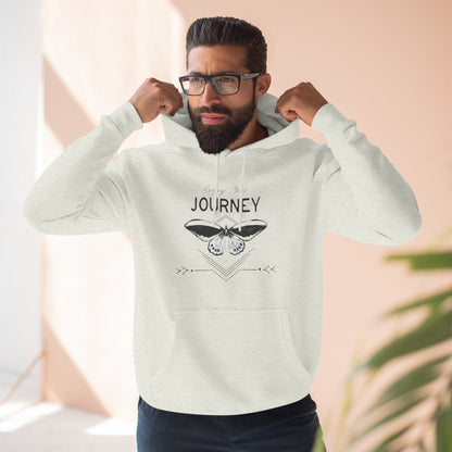 Journey Fleece Hoodie - Cozy White Pullover for Adventurers