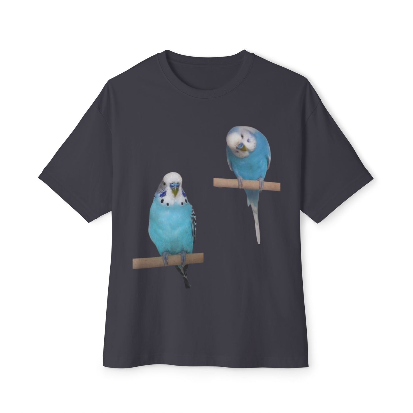 Colorful Budgie Boxy Tee, Comfortable Fashion, Bird Lover Gift, Casual Everyday Style, Unique Animal Tee,  Graphic Shirt
